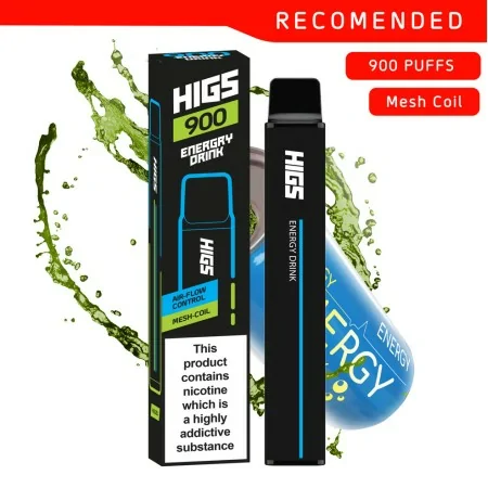 HIGS XL Energy Drink Mesh-Coil 20mg 900 Puffs Disposable Vape