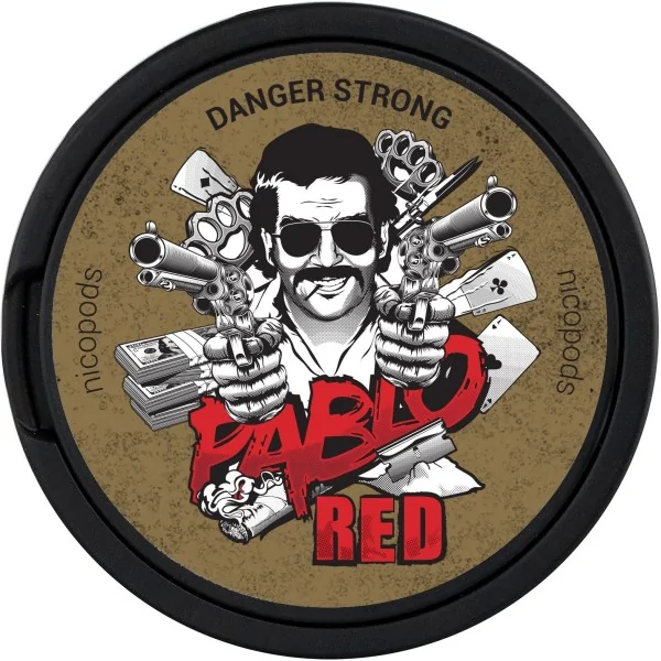 Snus PABLO RED Nicotine Pouches - Ignite Your Senses with an Intense Blend of Mint, Red Pepper