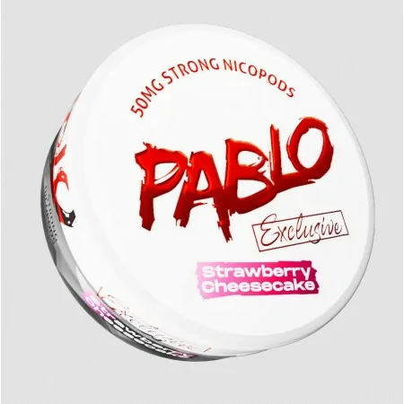 PABLO EXCLUSIVE STRAWBERRY CHEESECAKE 50mg Nicotine Pouches