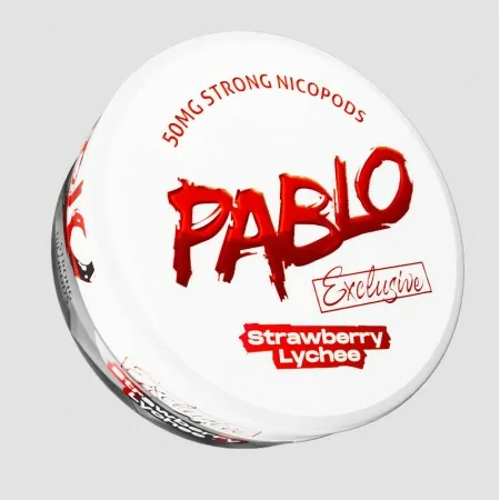 PABLO EXCLUSIVE STRAWBERRY LYCHEE 50mg Nicotine Pouches