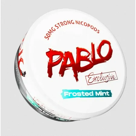 PABLO EXCLUSIVE FROSTED MINT 50mg Nicotine Pouches