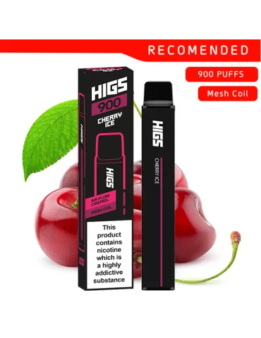 HIGS XL Cherry Ice Mesh-Coil 20mg 900 Puffs Disposable Vape