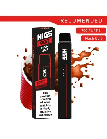HIGS XL Fizzy Cola Mesh-Coil 20mg 900 Puffs Disposable Vape