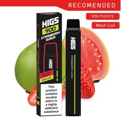 HIGS XL Strawberry Guava Mesh-Coil 20mg 900 Puffs Disposable Vape