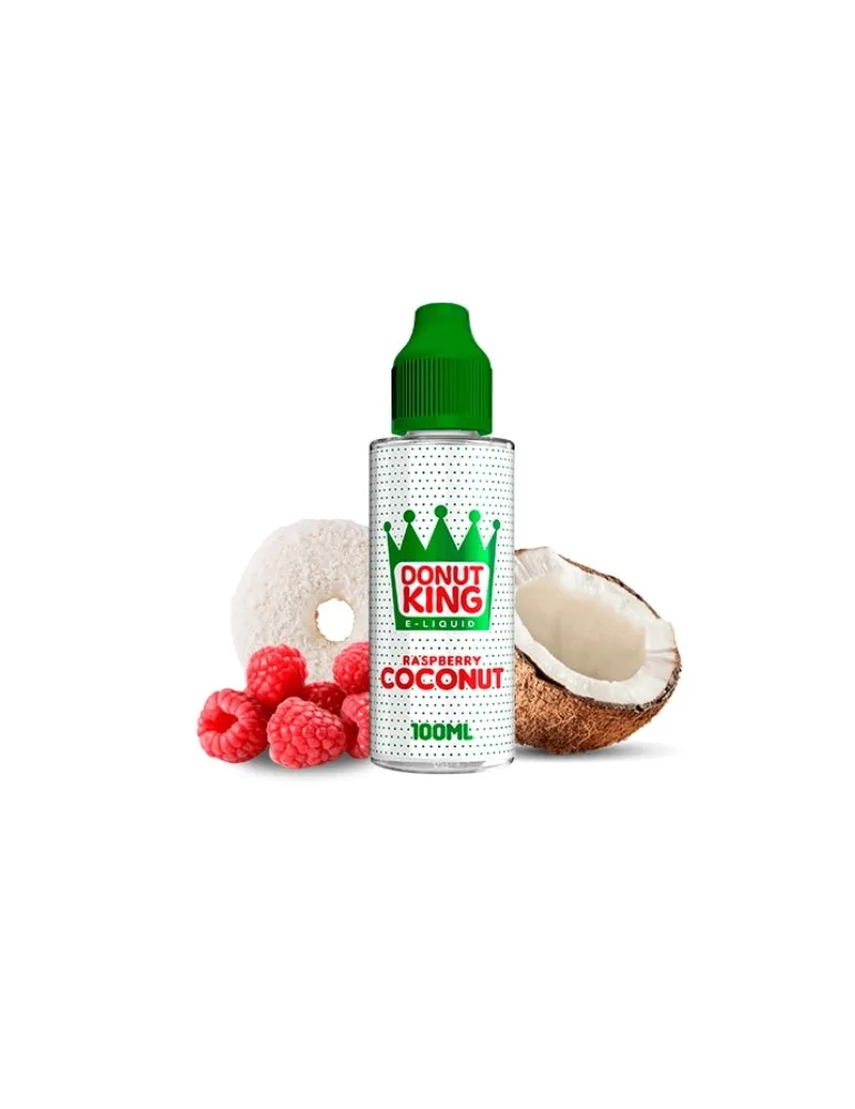 Donut King Raspberry Coconut 100ml 0mg E-liquid