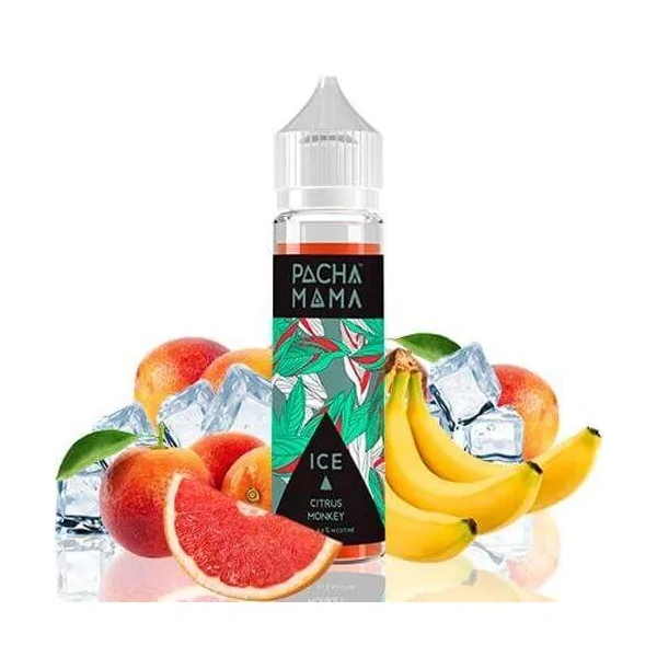 Pachamama Ice Citrus Monkey 50ml 0 mg e-liquid shortfill