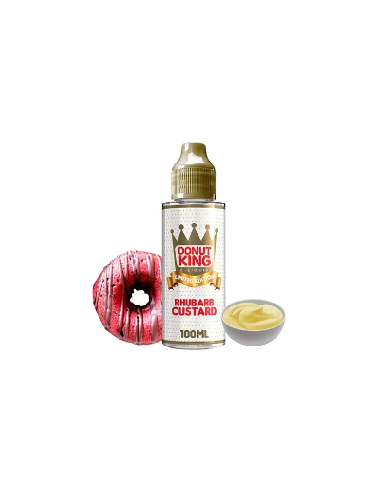 Donut King Limited Edition Rhubarb & Custard 100ml 0mg E-liquid