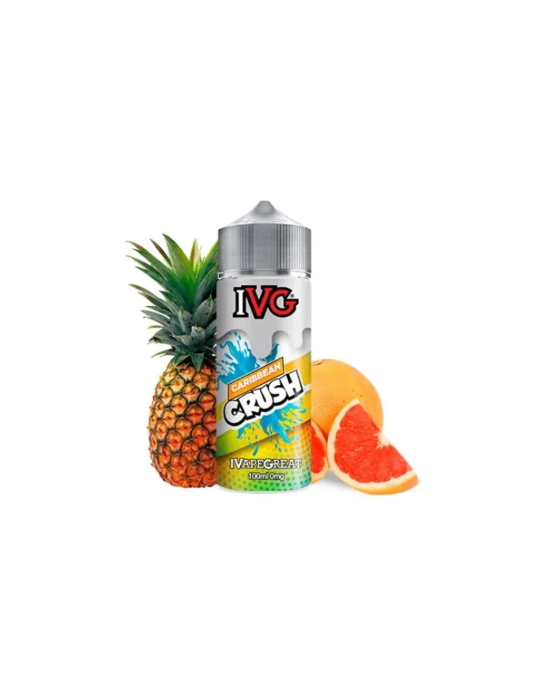 IVG Caribbean Crush 100ml E Liquid: Embark on a Tropical Paradise of Pineapple and Red Orange