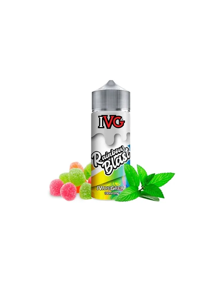 IVG Rainbow Blast 100ml E Liquid: Ignite Your Senses with a Burst of Multicolored Delight