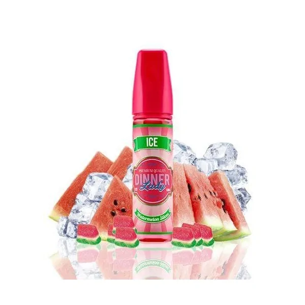 Dinner Lady Ice Watermelon Slices 50ml 0 mg e-liquid shortfill