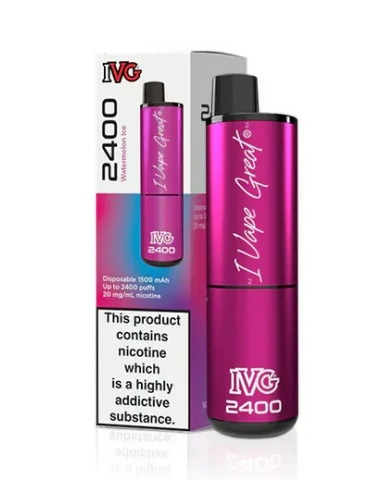 IVG 2400 Puffs Watermelon Ice 20mg Disposable E cigarette