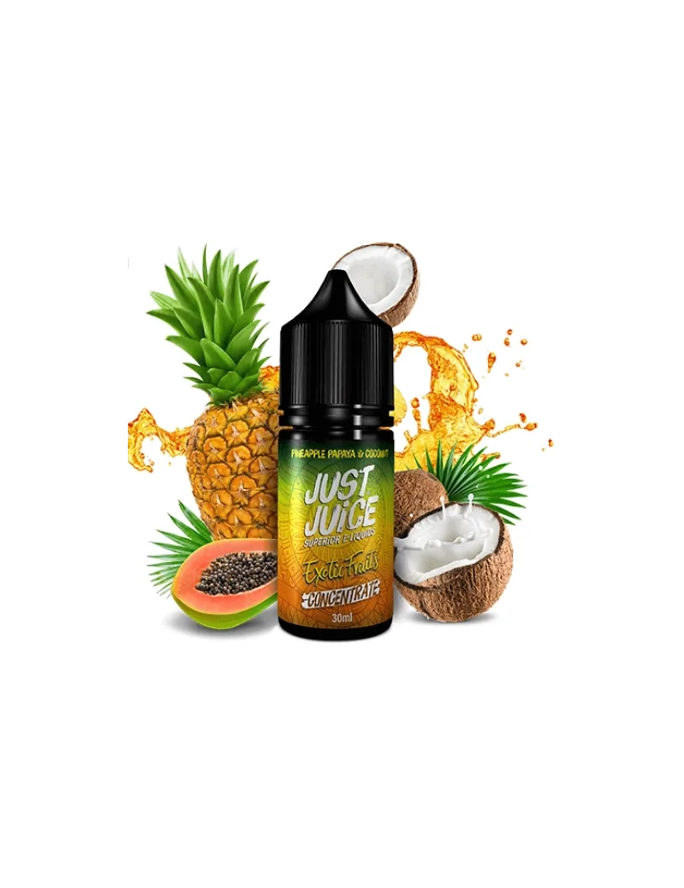 Just Juice Exotic Fruits Papaya, Pineapple & Coconut Vape Concentrate - 30ml