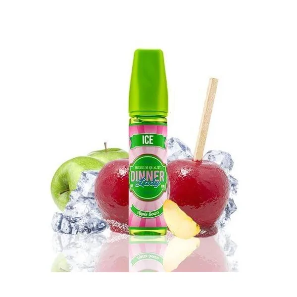 Dinner Lady Ice Apple Sours 50ml 0 mg e-liquid shortfill