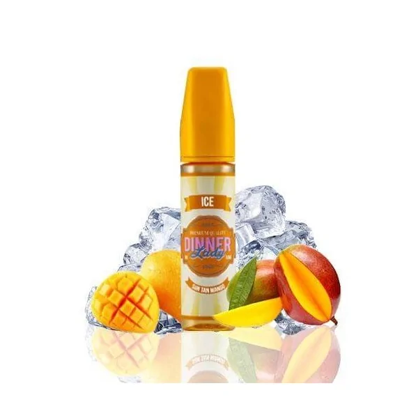 Dinner Lady Ice Sun Tan Mango 50ml 0 mg e-liquid shortfill