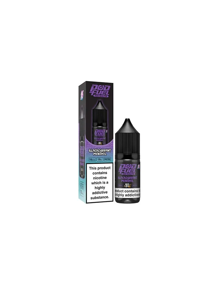 Pod Fuel Blackcurrant Menthol 10ml 20mg Nic Salt E liquid