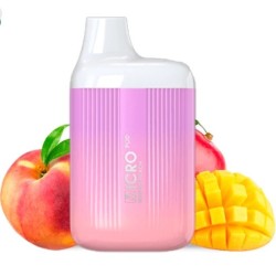 Micro Pod Disposable Vape Mango Peach 20mg 600 Puff Mesh Coil