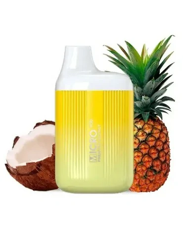 Micro Pod Disposable Vape Pineapple Coconut 20mg 600 Puff Mesh Coil