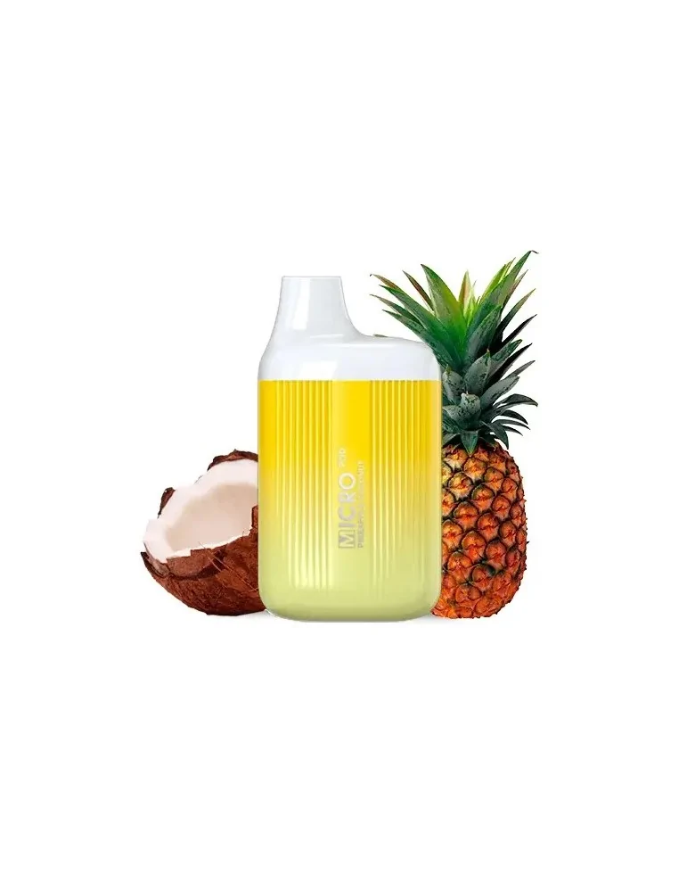 Micro Pod Disposable Vape Pineapple Coconut 20mg 600 Puff Mesh Coil