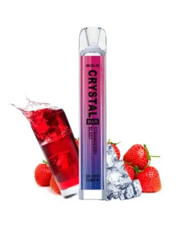Crystal Bar Strawberry Blast Disposable Vape Mesh 20mg 600 puffs
