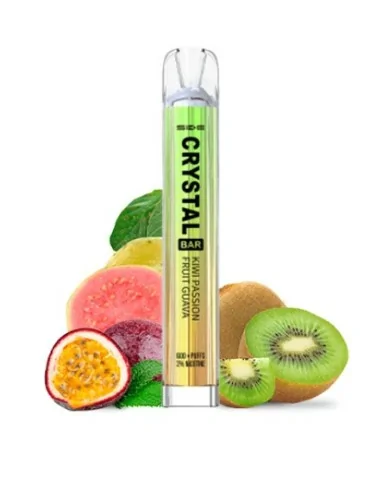 Crystal Bar Kiwi Passion Fruit Guava Disposable Vape Mesh 20mg 600puffs