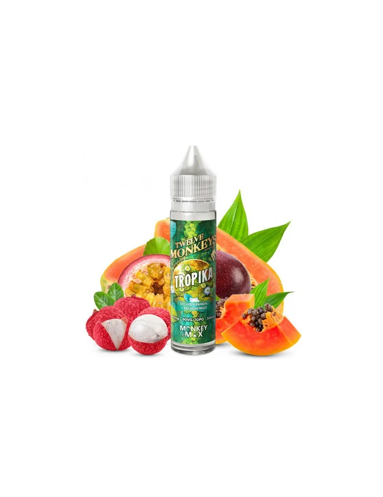 Twelve Monkeys Tropika 20mg 60ml Nic Salt Prefilled Vape E Liquid