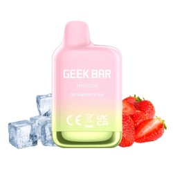 Geek Bar Meloso Mini Strawberry Ice Disposable Vape 20mg, Up to 600 Puffs