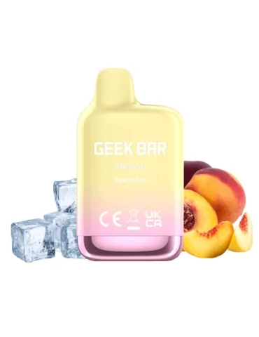 Geek Bar Meloso Mini Peach Ice 20mg 600puffs Disposable Vape