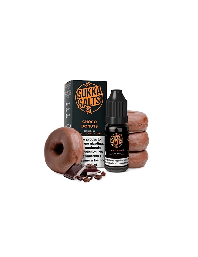 Sukka Black NicSalt Choco Donuts E Liquid - Indulge in Irresistible Chocolate Donut Delight