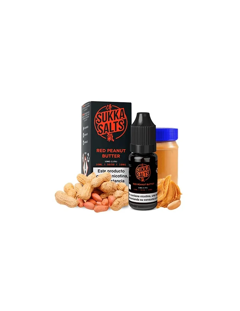 Sukka Black NicSalt Red Peanut Butter E Liquid - A Nutty and Velvety Vaping Delight