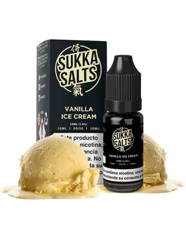Sukka Black NicSalt Salts Vanilla Ice Cream 10mg 10ml E liquid