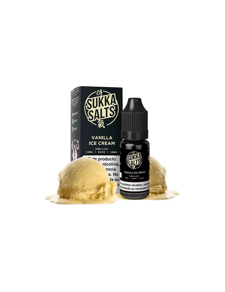 Sukka Black NicSalt Vanilla Ice Cream E Liquid - A Dreamy Dessert Vaping Experience