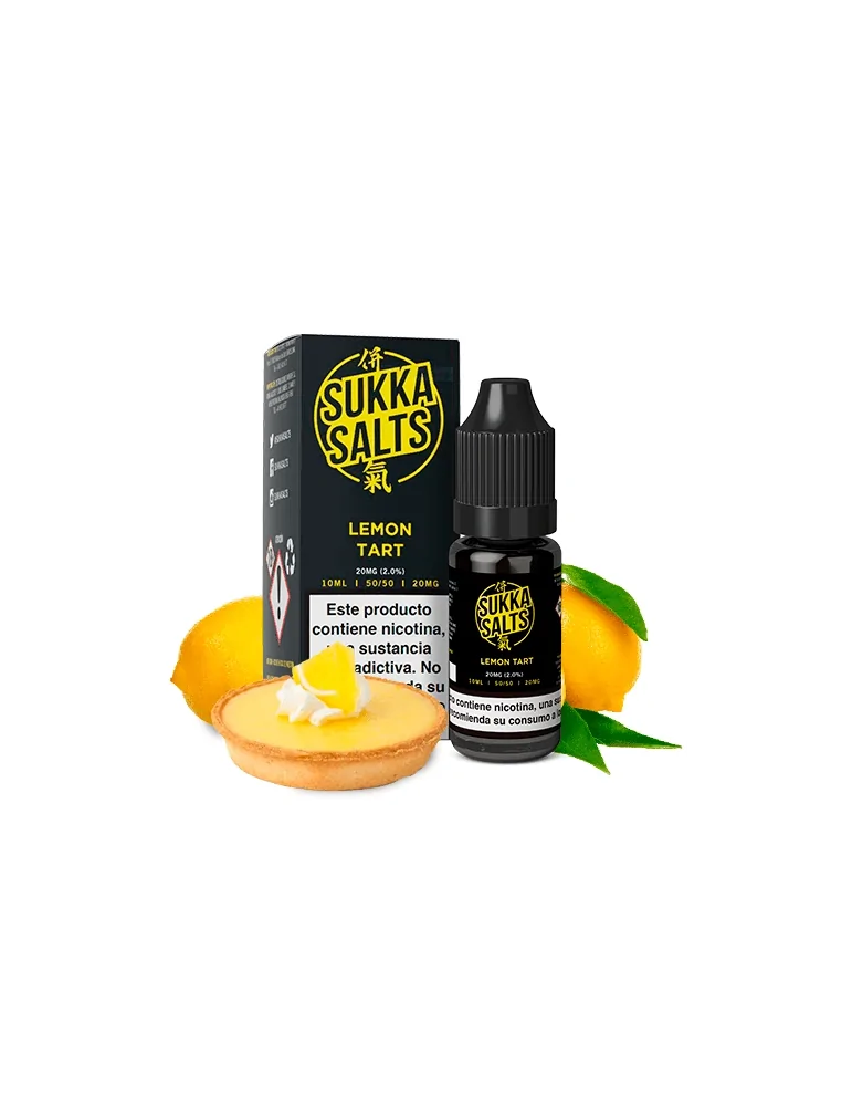 Sukka Black NicSalt Lemon Tart E Liquid - Zesty Lemon Zing with a Bold Nicotine Punch