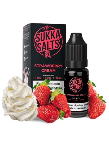 Sukka Black NicSalt Salts Strawberry Cream 20mg 10ml E liquid