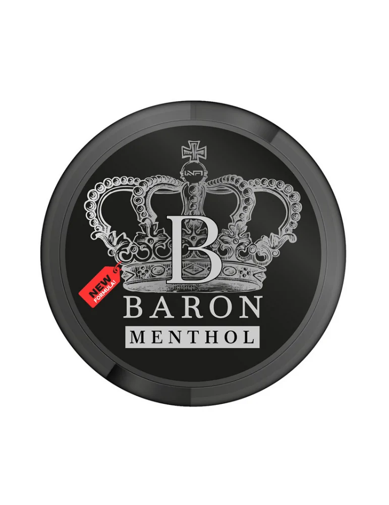 BARON Menthol 50mg Nicotine Pouches - Icy Refreshment in Every Pouch