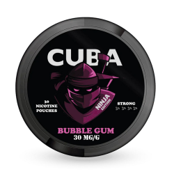 CUBA Ninja Bubble Gum Nicotine Pouches - Unleash Your Inner Ninja with Sweet Flavor