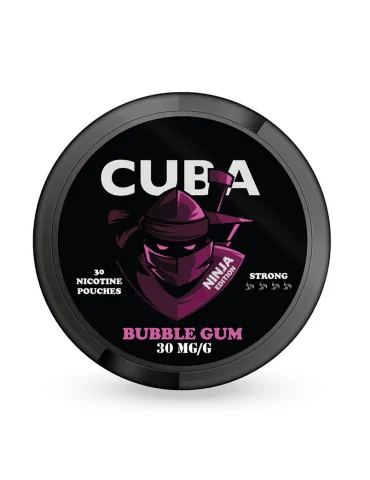 CUBA Ninja Bubble Gum 30mg Nicotine Pouches