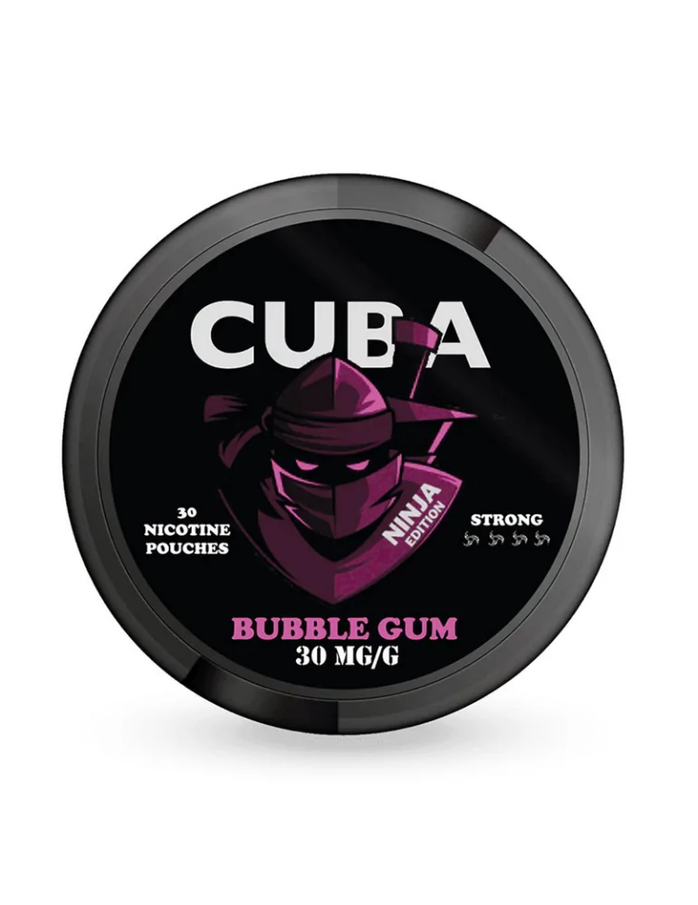 CUBA Ninja Bubble Gum Nicotine Pouches - Unleash Your Inner Ninja with ...