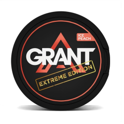 Snus GRANT Ice Peach Extreme Nicotine Pouches - Arctic Peach Intensity