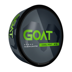 Snus GOAT Cool Mint 16mg Nicotine Pouches - Minty Freshness at Your Fingertips