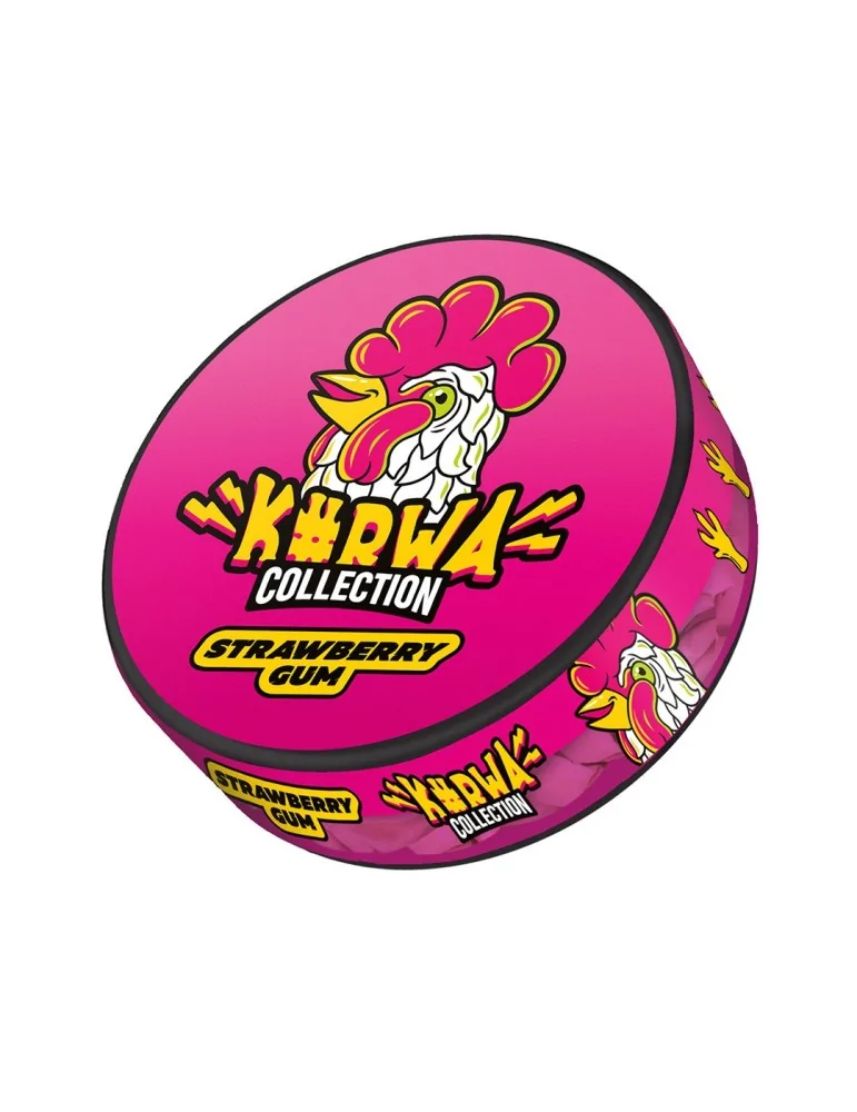 Snus KURWA Collection Strawberry Gum Nicotine Pouches - Unwrap a Symphony of Sweetness