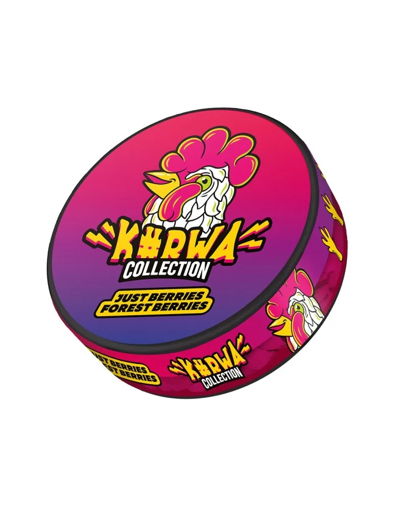 Snus KURWA Collection Just Berries - Dive into the Wilderness of Flavor with Forest Berries Nicotine Pouches