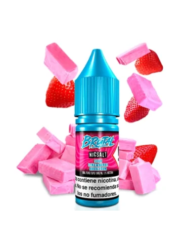 Just Juice Brutal NicSalt Sour Strawberry Bubblegum 11mg 10ml E Liquid