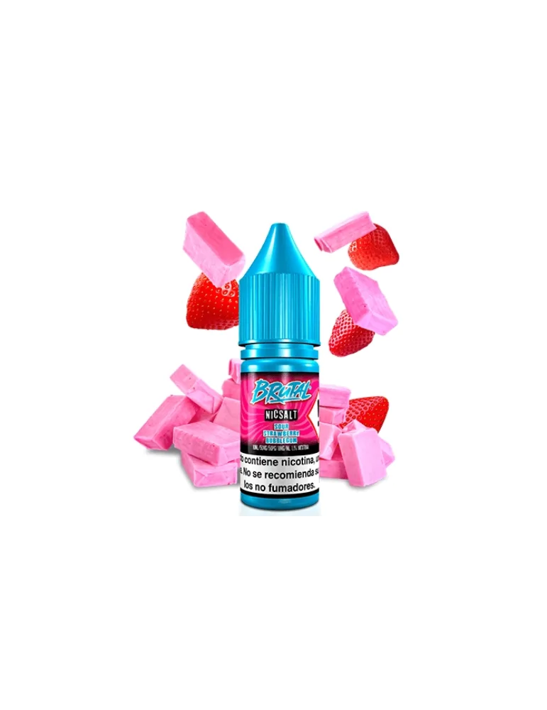 Just Juice Brutal NicSalt Sour Strawberry Bubblegum 11mg 10ml E Liquid