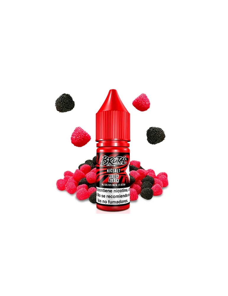 Just Juice Brutal NicSalt Red & Black Raspberry Blackcurrant Jelly Candy E Liquid 11mg 10ml