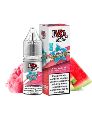 IVG NicSalt Watermelon Cotton Candy 10ml 10mg 50/50 e-liquid