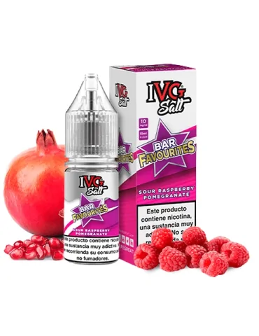 IVG NicSalt Sour Raspberry Pomegranate 10ml 10mg 50/50 e-liquid