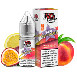 IVG NicSalt Lemon Peach Passion Fruit 10ml 20mg 50/50 e-liquid