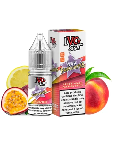 IVG NicSalt Lemon Peach Passion Fruit 10ml 20mg 50/50 e-liquid