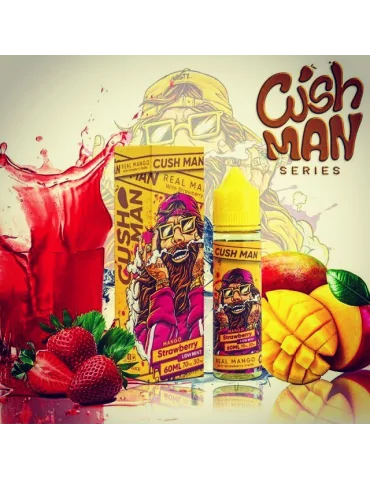 10mg Nasty Juice Cush Man Mango Strawberry 60ml 50/50 Prefilled Vape E Liquid