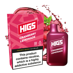 Indulge in Refreshing Tang: HIGS LITE Cranberry Lemonade Mesh-Coil Disposable Vape